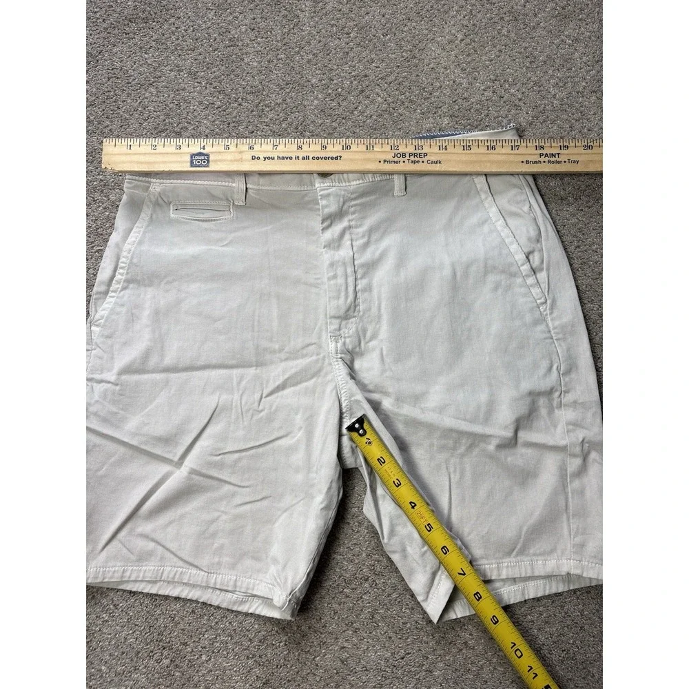 Johnnie-O Shorts Mens 36 Beige Nassau 7 Inch Chino Stretch Casual Golf JMSH2270